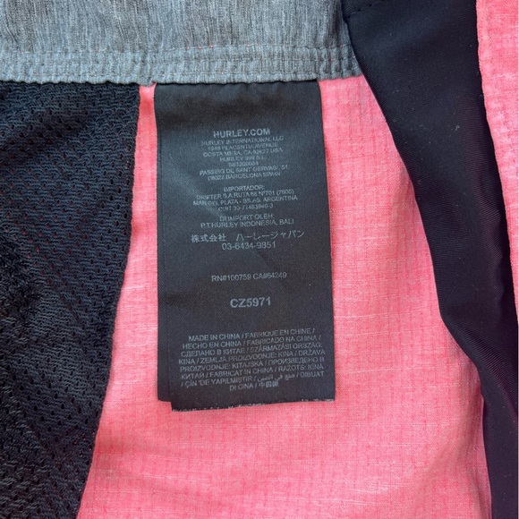 Hurley Men's Pink Swim Board Shorts - Picture 5 of 10